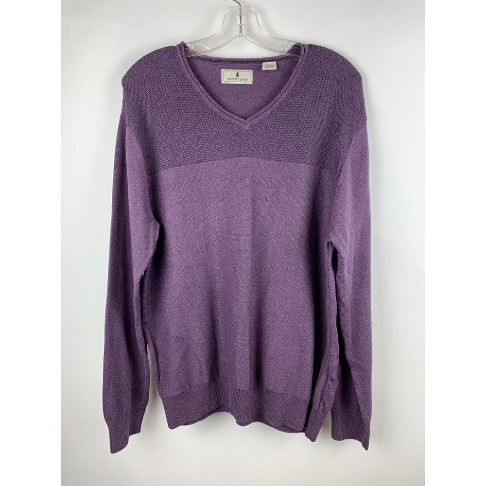 Southern Pines Men's Medium Purple Sweater